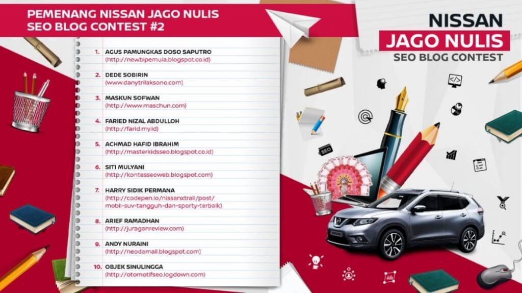 Kontes SEO Jago Nulis Nissan