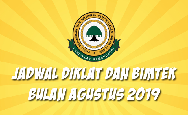 Jadwal Bimtek Pemendagri Agustus 2019