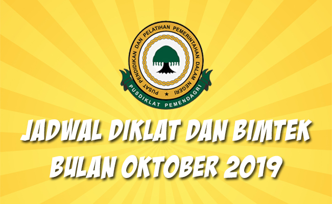 Jadwal Bimtek Pemendagri Oktober 2019