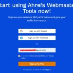 Daftar Ahrefs Webmasters Tools