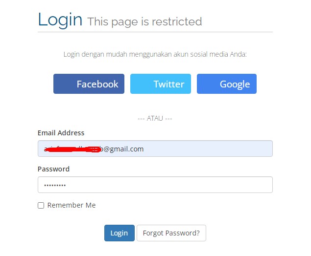 Login Akun Rumahweb