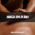 Harga Spa di Bali